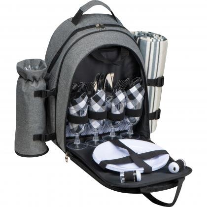 Picnic backpack for 4 Persons including also a picnic blanket EARL