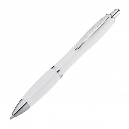 Plastic ball pen with metal clip ERIN