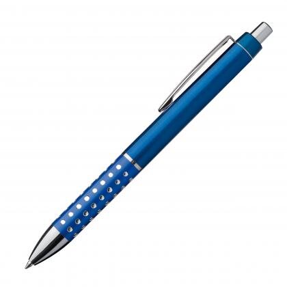 Plastic ball pen with sparkling grip zone REX