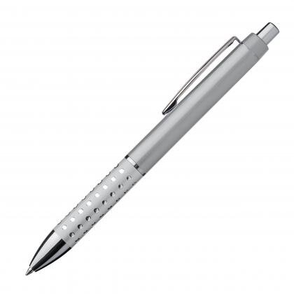 Plastic ball pen with sparkling grip zone REX