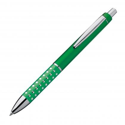 Plastic ball pen with sparkling grip zone REX