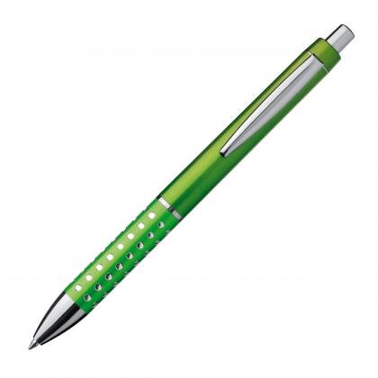 Plastic ball pen with sparkling grip zone REX