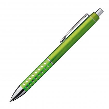 Plastic ball pen with sparkling grip zone REX