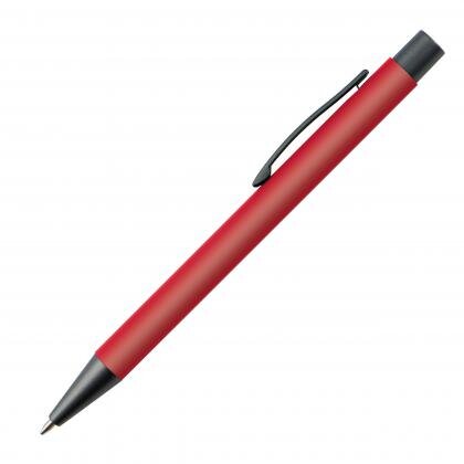 Plastic ballpoint pen with metal clip MIKOLAJ