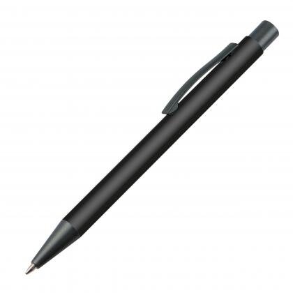 Plastic ballpoint pen with metal clip MIKOLAJ
