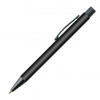 Plastic ballpoint pen with metal clip MIKOLAJ
