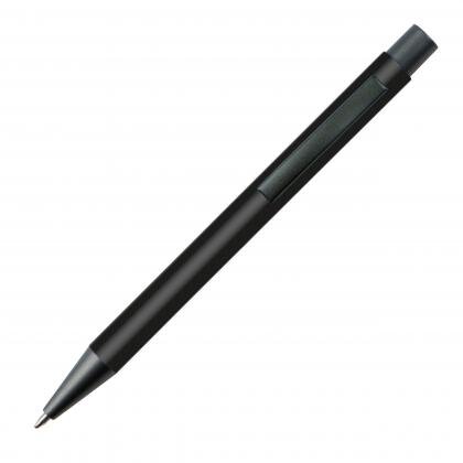 Plastic ballpoint pen with metal clip MIKOLAJ