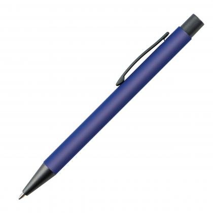 Plastic ballpoint pen with metal clip MIKOLAJ
