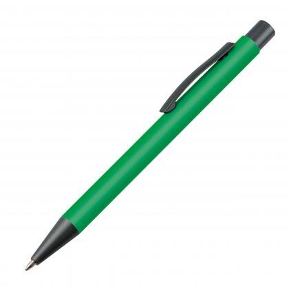 Plastic ballpoint pen with metal clip MIKOLAJ