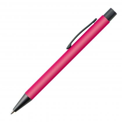 Plastic ballpoint pen with metal clip MIKOLAJ