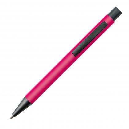 Plastic ballpoint pen with metal clip MIKOLAJ