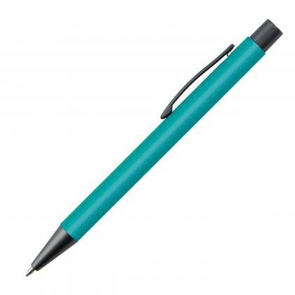 Plastic ballpoint pen with metal clip MIKOLAJ