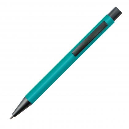 Plastic ballpoint pen with metal clip MIKOLAJ