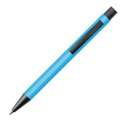 Plastic ballpoint pen with metal clip MIKOLAJ