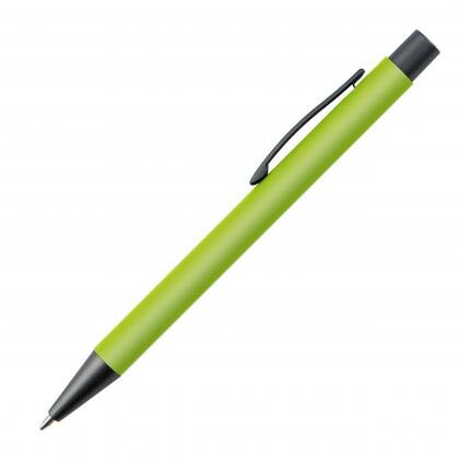 Plastic ballpoint pen with metal clip MIKOLAJ
