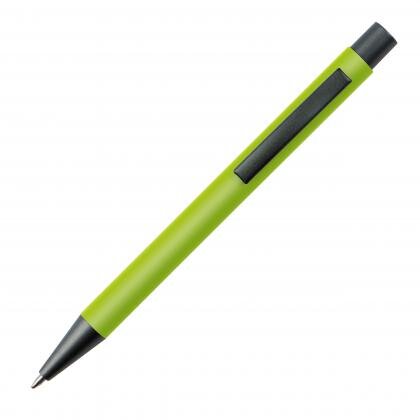 Plastic ballpoint pen with metal clip MIKOLAJ