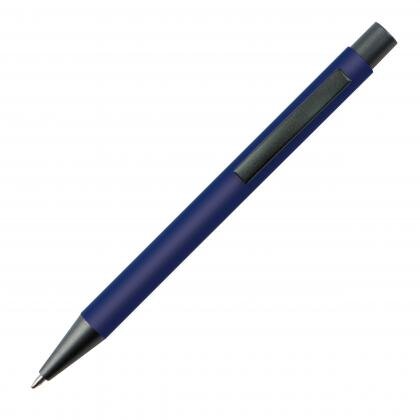 Plastic ballpoint pen with metal clip MIKOLAJ