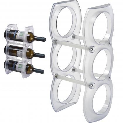 Plastic wine rack for three bottles BOBBY