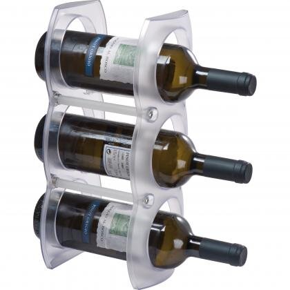 Plastic wine rack for three bottles BOBBY