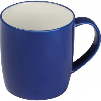 Porcelain cup, white inside and coloured outside PIETRO