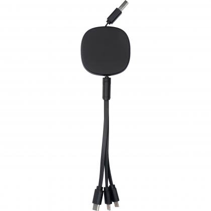 retractable charging cable with bamboo decoration JUDY