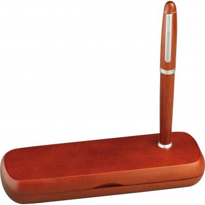 Rosewood pen set in stylish case JONATHAN