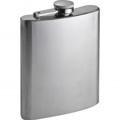 Stainless metal hip flask BELLA