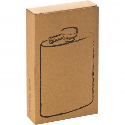 Stainless steel hip flask PERCY