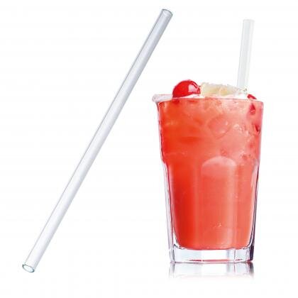 Straw made of glass 20 cm NELSON