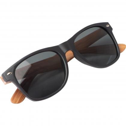 Sunglasses with wooden-look temples GISELA