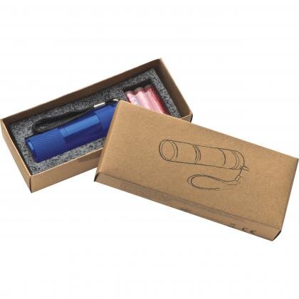 COB Torch with 3 batteries in a box DUNCAN