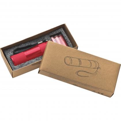 COB Torch with 3 batteries in a box DUNCAN