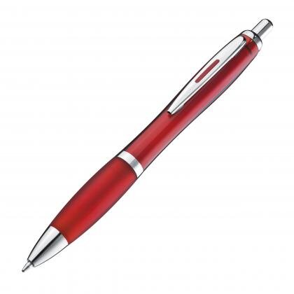 Ball pen with colored transparent shaft MELISSA