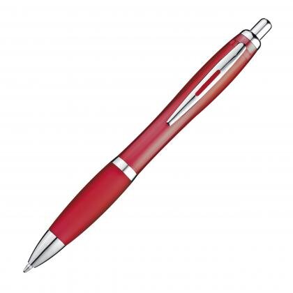 Ball pen with colored transparent shaft MELISSA