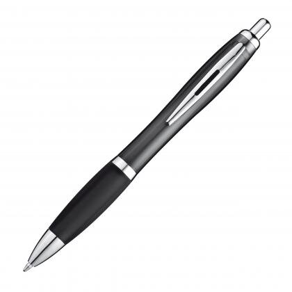 Ball pen with colored transparent shaft MELISSA