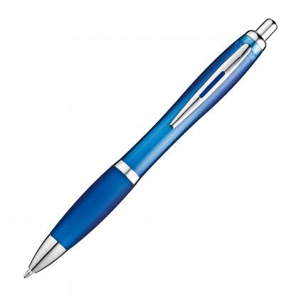 Ball pen with colored transparent shaft MELISSA