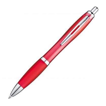 Ball pen with colored transparent shaft MELISSA