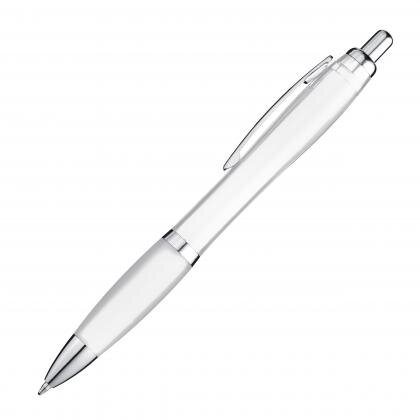 Ball pen with colored transparent shaft MELISSA