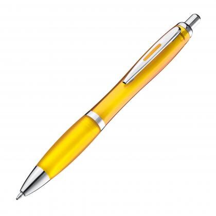 Ball pen with colored transparent shaft MELISSA