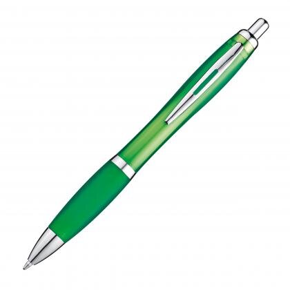 Ball pen with colored transparent shaft MELISSA