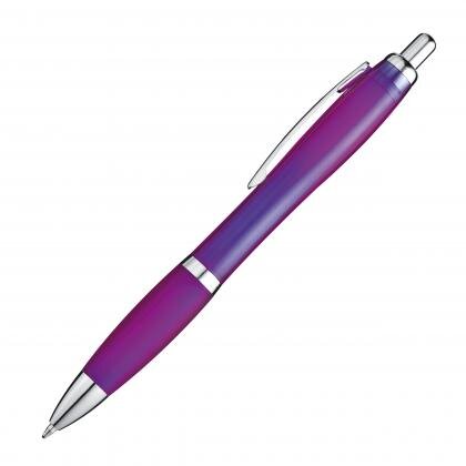 Ball pen with colored transparent shaft MELISSA