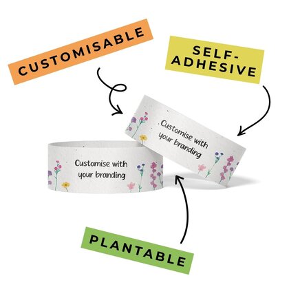 Plantable Seed Paper Wristbands