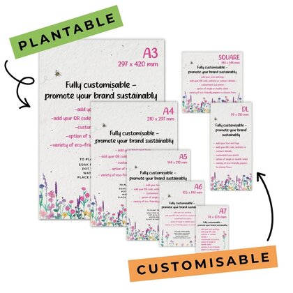 Plantable Seed Paper Prints And Flyers