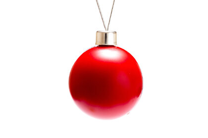 Large Shatter Resistant Clear Plastic Bauble With solid Colour Back