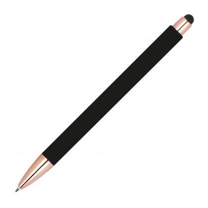 Rubberised ballpoint pen LENA