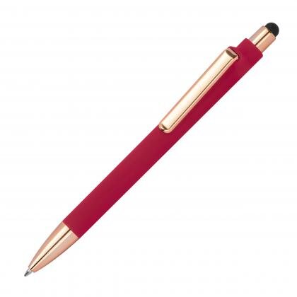 Rubberised ballpoint pen LENA