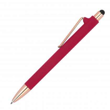 Rubberised ballpoint pen LENA