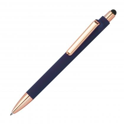 Rubberised ballpoint pen LENA