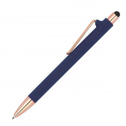 Rubberised ballpoint pen LENA