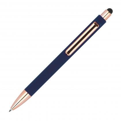Rubberised ballpoint pen LENA